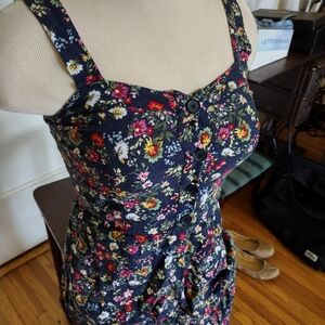 Loft Floral Jumpsuit